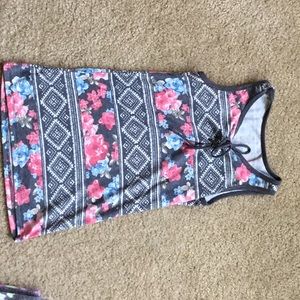 Flower print tank top